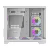 Darflash FT418 arvutikorpus + 6 aRGB ventilaatorit (valge)