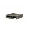 Võrgukommutaator TENDA TEG1105P-4-63W-EU, 5x Gigabit RJ-45, 4x PoE (57,8 W kokku), 10 Gbit/s kommuteerimine