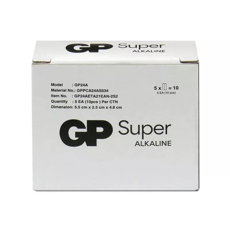 Alkaline AAA patareid GP Battery SUPER 1.5V — 10 tk pakend