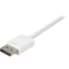 DisplayPort-DVI adapterkaabel Sharkoon 0,15 m valge — DisplayPort 1.2 DVI-le