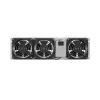 Vertikaalne 19-tolline ventilatsioonipaneel kappkappi, 3 ventilaatorit, 230 V, hall