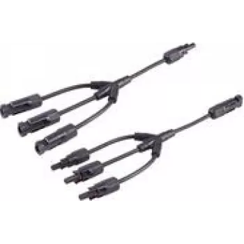 shiverpeaks ®-PV4 T-adapteri kaablikomplekt, 3/1, 4mm², must/must, 30cm (BS02-21033)