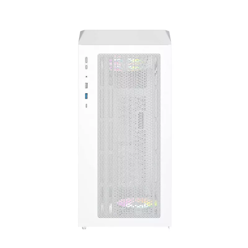 PC-korpus Montech X5M (W) Micro Tower, valge — Micro-ATX/Mini-ITX, toetab ATX-toiteplokki, 3x120 mm ees, 1x120 mm taga, 2x3,5 tolli sahtlit, 4x2,5 tolli sahtlit
