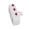 Jagaja ESPERANZA ELK307W — lülitatav 3-pesaline siseadapter, tüüp E pistik, 220–240 V, 16 A, 3680 W, valge