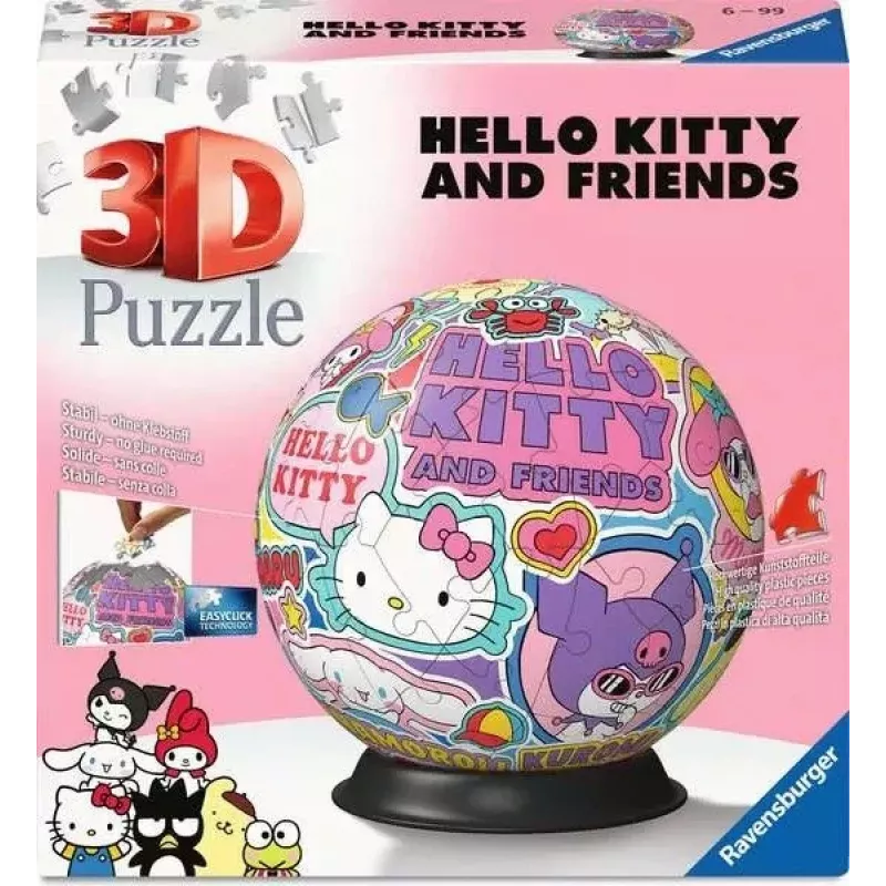 Pusle Ravensburger Hello Kitty 72 tükki Soovitatav vanus 6 kuni 99