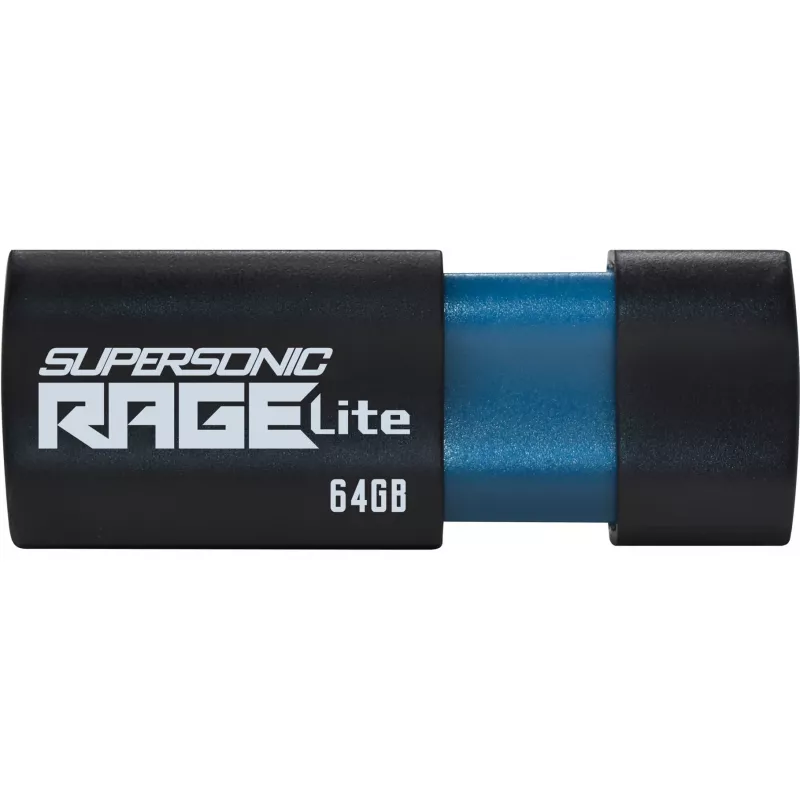 USB-mälupulk PATRIOT Supersonic Rage Lite 64 GB USB Type-A 3.2 Gen 1, liuguriga, põrutuskindel