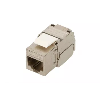 Extralink Keystone CAT6A STP RJ45 vinklis metallist keystone-pesa, üheportne