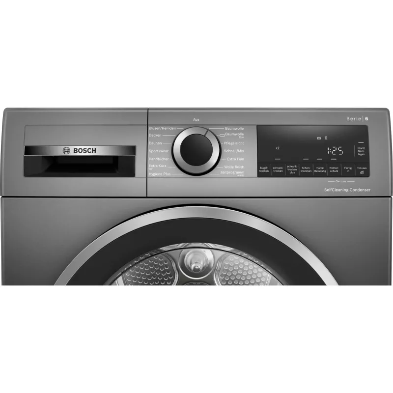Bosch Serie 6 WQG2450R10 pesukuivatusrest Eraldiseisev Eestlaadimine 9 kg Must
