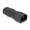 Toiteadapter DeLOCK IEC 60320 C14 C13-le pistikupesa 10A sirge must