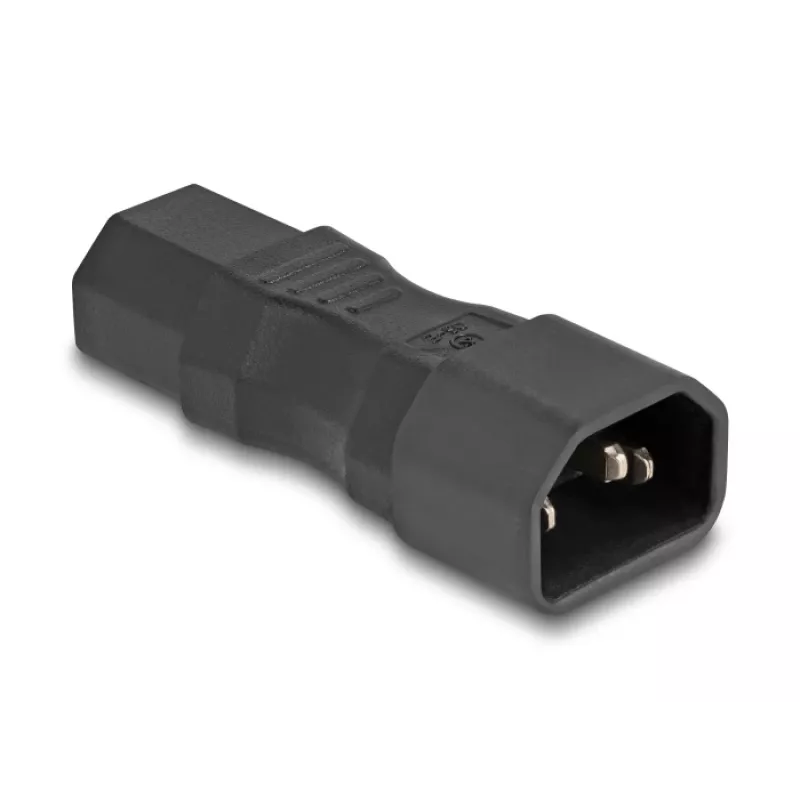 Toiteadapter DeLOCK IEC 60320 C14 C13-le pistikupesa 10A sirge must