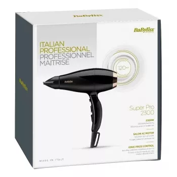Föön BABYLISS Super Pro 2300, 2300 W, vahelduvvoolumootor, 2 kiirust, 3 kuumusastet, ioonne, külmaõhu funktsioon, keraamiline, 120 m³/h