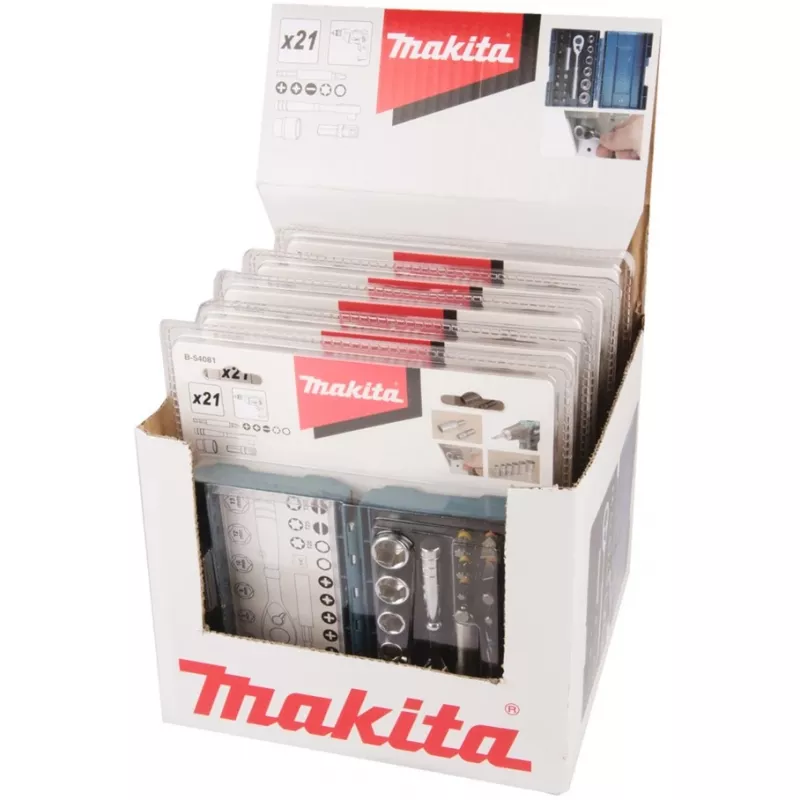 Makita kruvikeeramisotsikute ja põrkmehhanismi komplekt, 21 osa (B-54081)