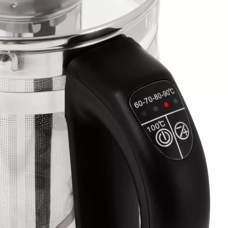 Adler veekeetja | AD 1299 | Elektriline | 2200 W | 1,5 L | Klaas | 360° pöörlev alus | Must