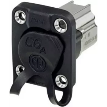 Neutrik NE8FDX-Y6-W juhtmepistik RJ-45 alumiiniumist - must (NE8FDX-Y6-W)