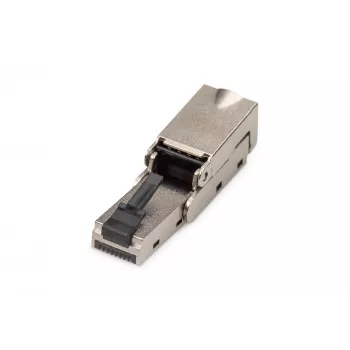 Digitus CAT 6A Field Termination Plug painutatav STP tolmukorgiga RJ-45 emane hõbedane