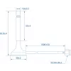 Antenn Teltonika PR1KRT25 2.5 dBi RP-SMA 2.4-2.5 GHz
