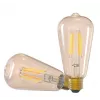 Smart bulb Tellur WiFi Filament E27 merevaigukollane valge soe dimmer 6W 806lm