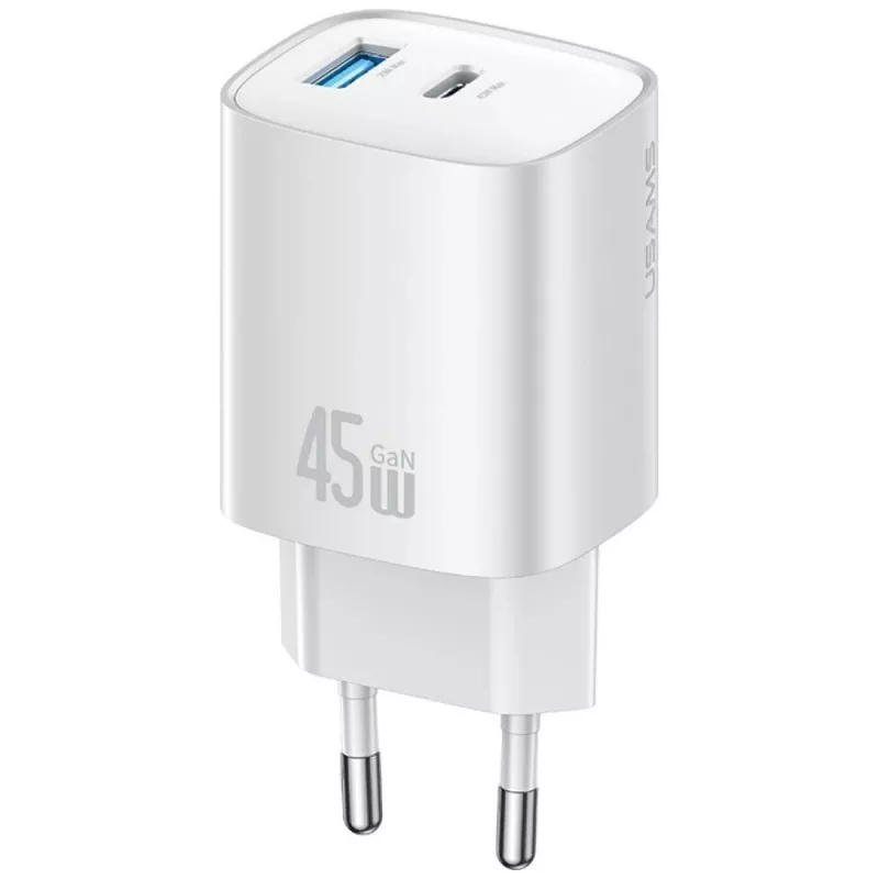 Laadija T66 45W GaN CC290 USB-A + USB-C
