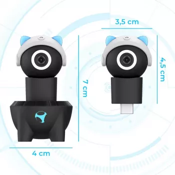 Subsonic Playcam 1080 2in1 HD Mini kaamera Nintendo Switch 2 jaoks, helesinine