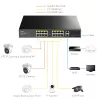 Cudy FS1018PS1 võrgulüliti 18 Fast Etherneti porti PoE-ga