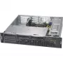 Super Micro Supermicro SC825M BTQC-R802WB - Rack - rack-mountable - 2U - täiustatud, laiendatud ATX - SATA/SAS - Hot-Swap 800 vatti – must (CSE-825MBTQC-R802WB)