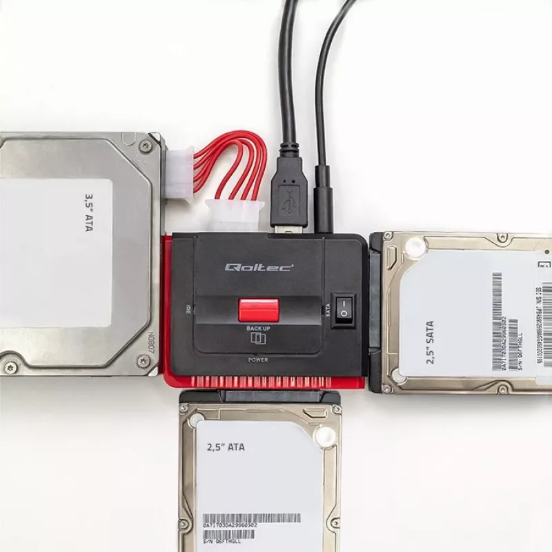 USB 3.0 IDE/SATA III adapter QOLTEC 50645
