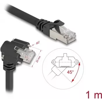 Võrgukaabel DeLOCK 80917 1m Cat6 S/FTP RJ-45 Must