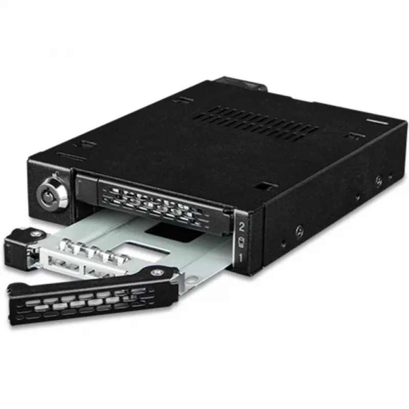 Kettasahtli adapterraam icy dock MB092VK-B 2 x 6,3 cm U.2 / U.3 NVMe SSD-le 3,5-tollisele pesale (must)