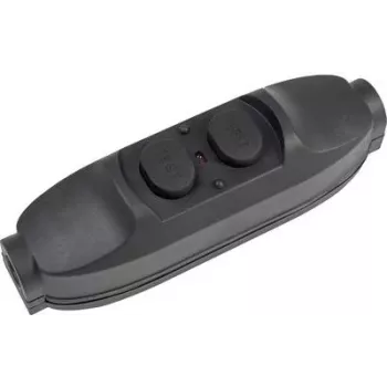 AS Schwabe Vahelüliti PRCD-ga 230 V Must IP55 Mudel 45223