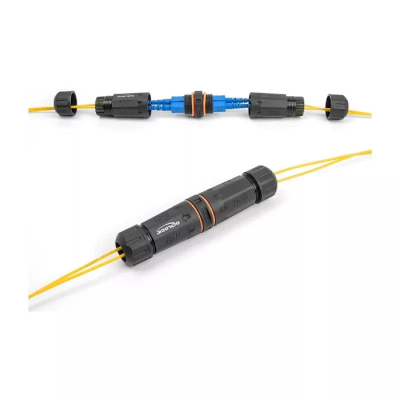 DeLOCK optilise kiu kaablipistik SC Duplex female–SC Duplex female APC IP68