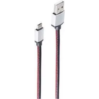 USB-kaabel ShiverPeaks BS14-50096 0,9 m USB A – Micro-USB B, punane