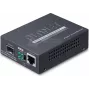 PLANET 802.3at PoE+ PD võrgu meediumimuundur 2000 Mbit/s Must