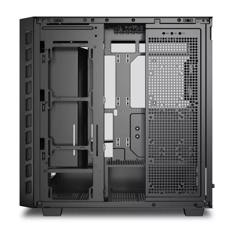 Sharkoon REBEL C80G RGB Midi Tower Must