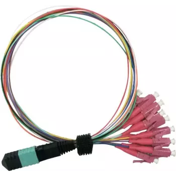 Value 21.99.1100 kiudoptiline kaabel 2 m MPO 12x LC OM4 mitmevärviline (21.99.1100)