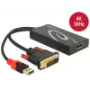 DVI-D 24+1 + USB-A / DisplayPort 20-kontaktiline kaabel DeLOCK 62596