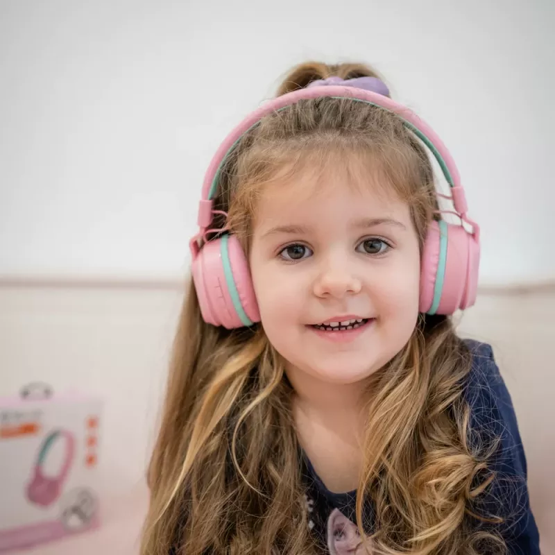 Kõrvaklapid Tellur Buddy Bluetooth üle-kõrva roosad