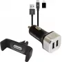 Auto Charger RealPower 168182 Smartphone Must Silver