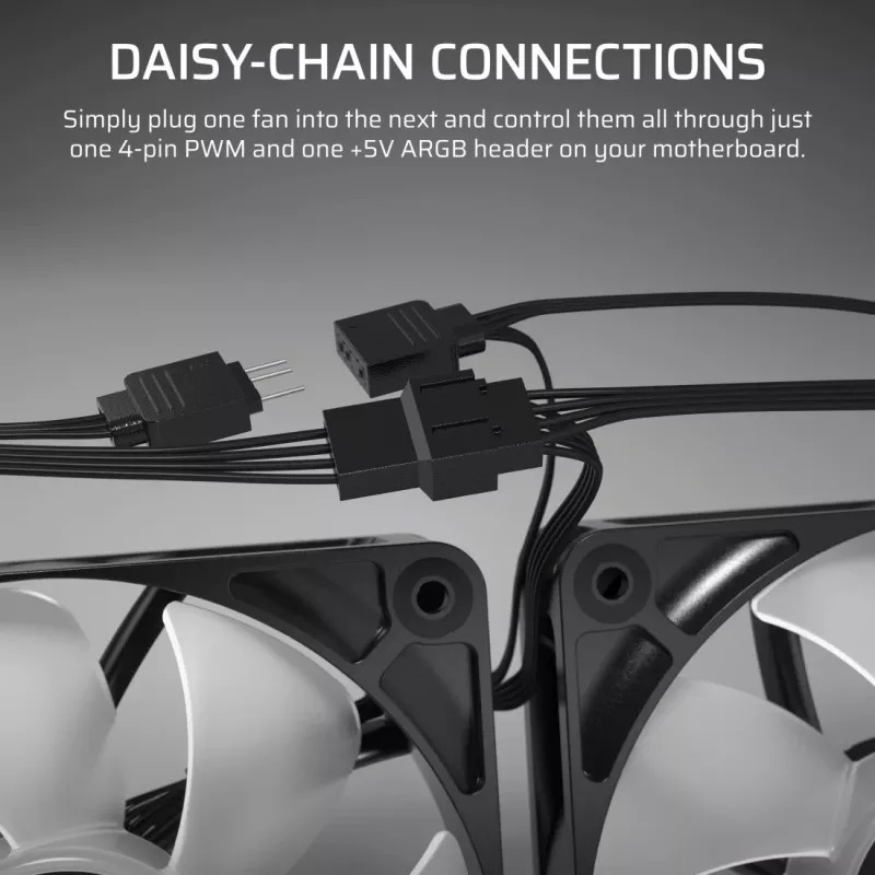 Ventilaator Corsair RS140 ARGB 14 cm Valge 330-1700 p/min