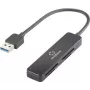 RF-PCR-220 USB-kaardilugeja nutitelefoni/tahvelarvuti kaardilugeja Must (RF-5151022)