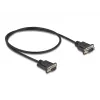 DeLOCK jadakaabel RS-232 D-Sub9 isane isasele 0,5 m must