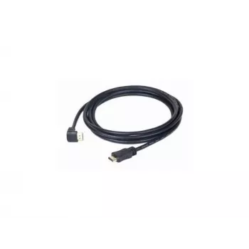 HDMI v2.0 90-kraadine isane sirge isane ühenduskaabel, 19-kontaktilised kullatud pistikud, 1,8 m, hulgipakend