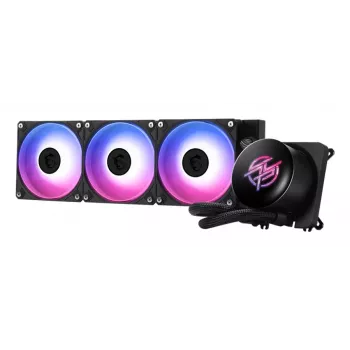 All-in-one vedelikjahuti MSI MPG CORELIQUID P13 — 120 mm ventilaatorid, 3-ventilaatoriga radiaator, LGA 1851 tugi, must