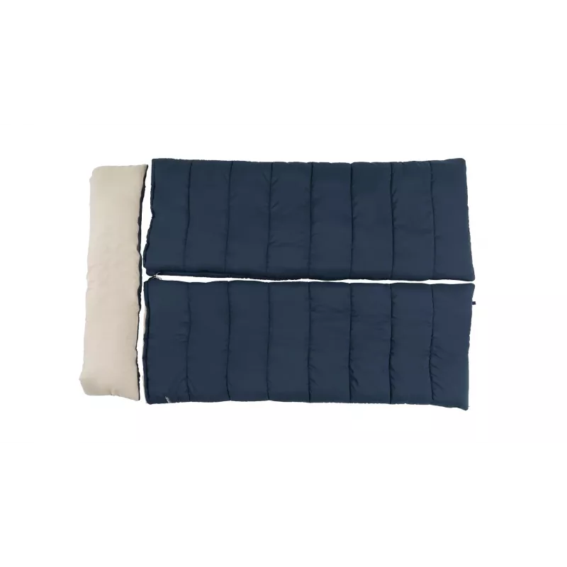 Magamiskott Outwell Contour Lux Double ristkülikukujuline polüester, 1450×2200 mm, maksimaalne kasutaja pikkus 190 cm, sinine