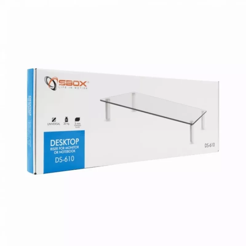 Sbox DS-610 lauaalune tõstuk monitorile või sülearvutile