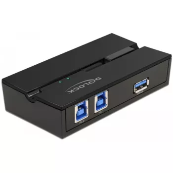 DeLOCK 11495 arvuti andmevaheti 5 Gbit/s Must Plastik
