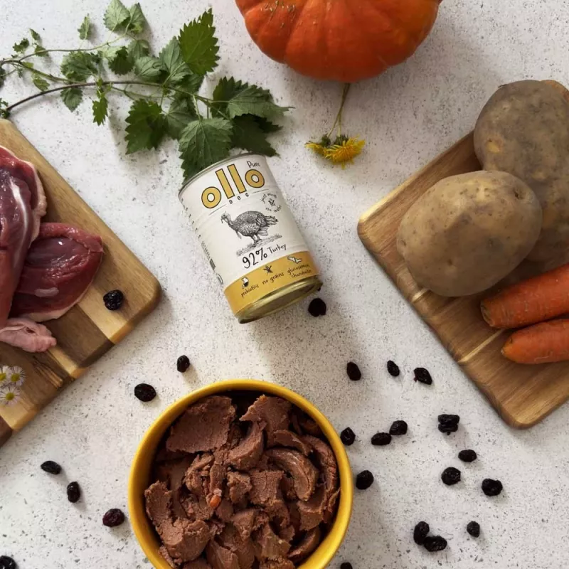 OLLO Pure Turkey - märg koeratoit - 850g