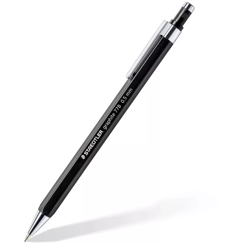 Grafiitpliiats Staedtler 7785ABK25D HB kuusnurkne must/hõbedane, 1 tk
