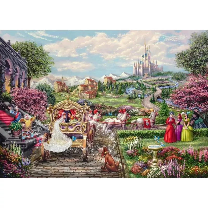 Thomas Kinkade Studios: Disney Dreams Collection – Tuhkatriinu õnnelikult elu lõpuni, pusle 1000 tükki