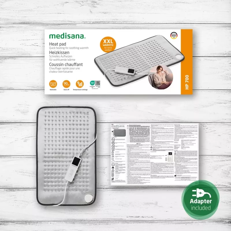 Elektriline soojenduspadi Medisana HP 700 100 W, hall, 600×350 mm, 2,3 m kaabel