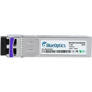 Fiiberoptiline SFP transiiver BlueOptics 37973274-BO, cSFP-liides, 1250 Mbit/s, hõbedane
